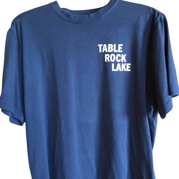 Upcycled Table Rock Lake T-Shirt: Marinas & Landmarks Graphic, Men's Size Large - Picture 6 of 13